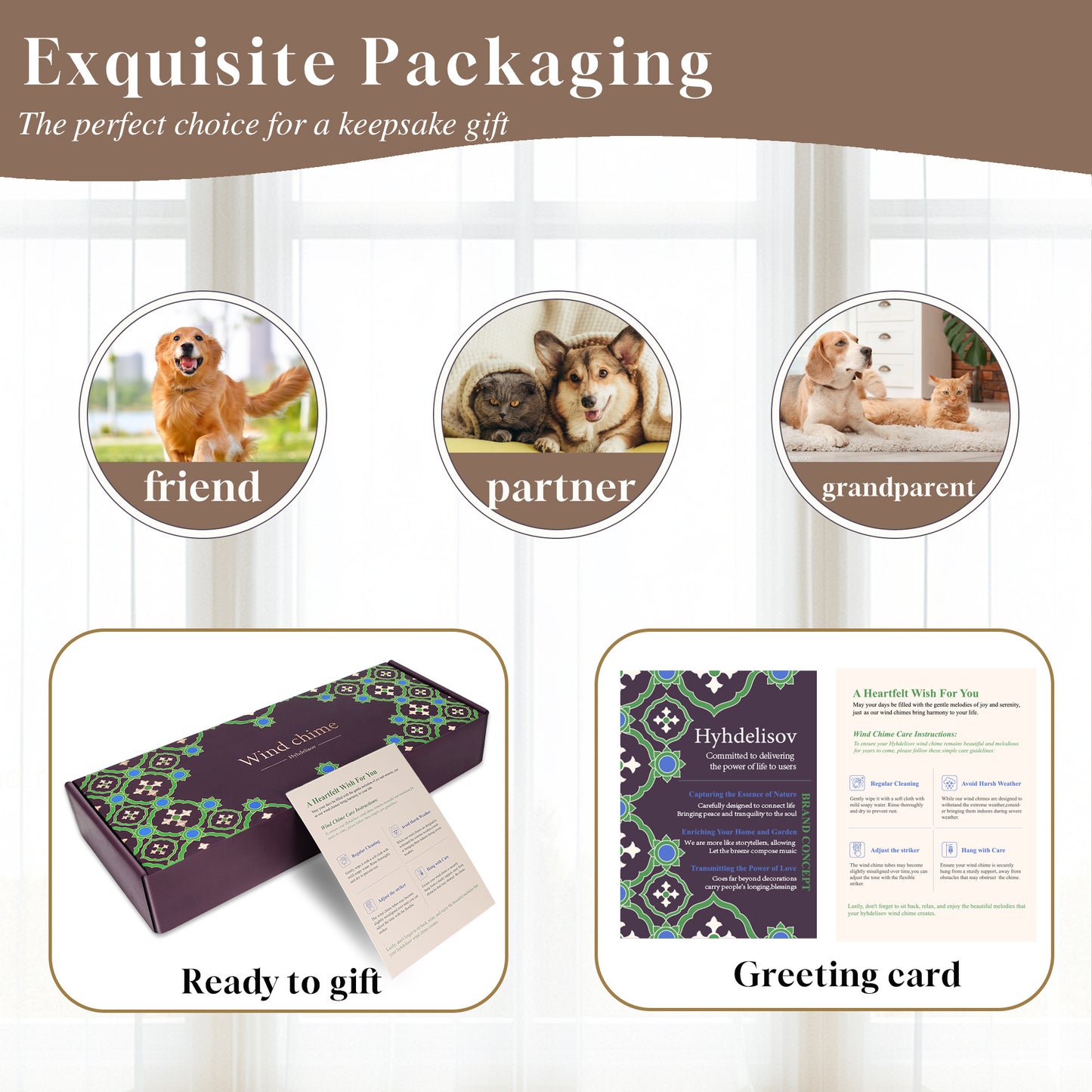 US Local Dog Memorial Gifts For Loss Of Dog, Pet Memorial Wind Chime, Loss Of Dog Sympathy Gift, Dog Remembrance Gift In Memory Of Dog Cat.