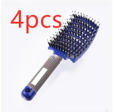 US Local Hairbrush Anti Klit Brushy Haarborstel Women Detangler Hair Brush Bristle Nylon Scalp Massage  Teaser Hair Brush Comb