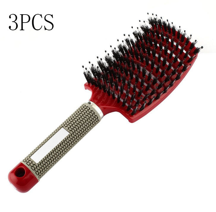 US Local Hairbrush Anti Klit Brushy Haarborstel Women Detangler Hair Brush Bristle Nylon Scalp Massage  Teaser Hair Brush Comb