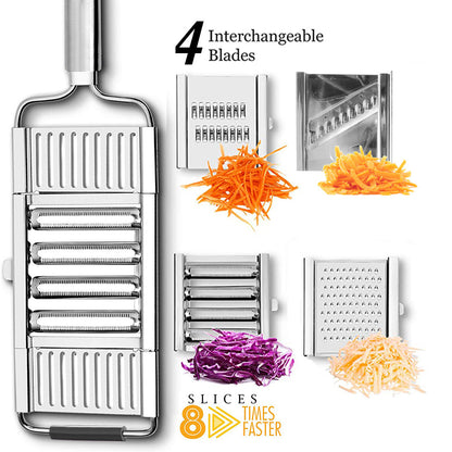 US Local Stainless Steel Grater, Vegetable And Fruit Slicer, Peeler