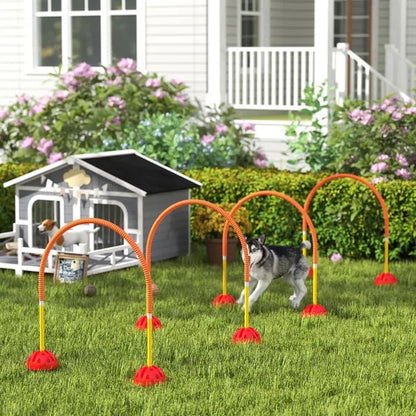 US Local 4 Piece Dog Agility Course Backyard Set , Carry Bag