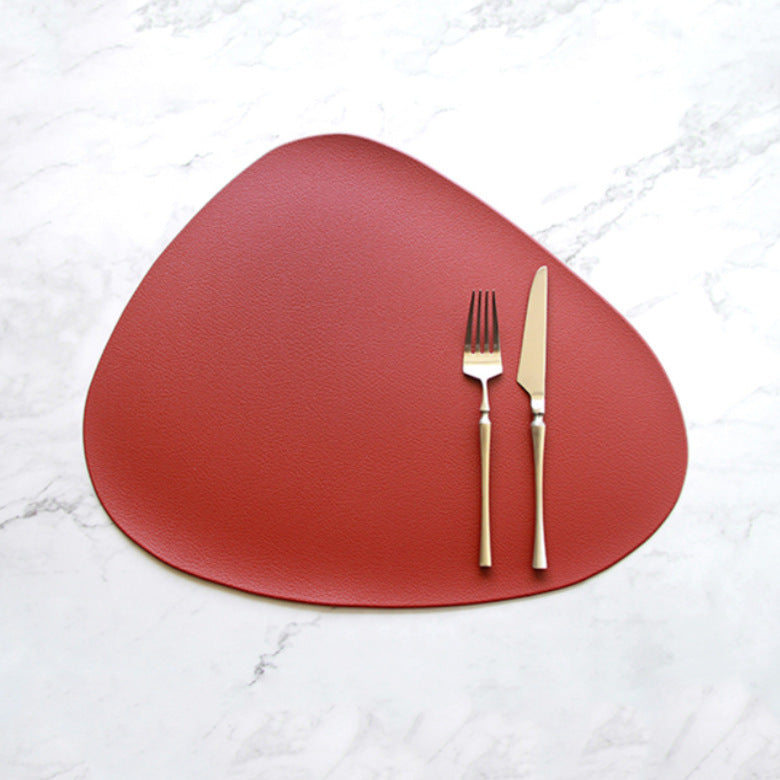PU leather solid color placemat