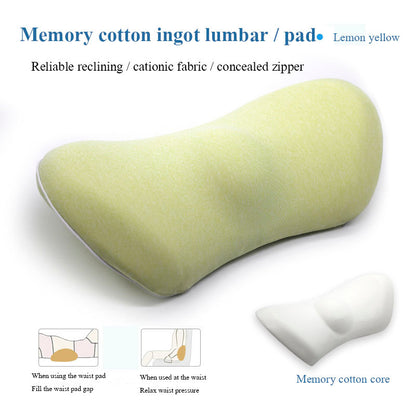 US Local Lumbar Support Pillow For Side Sleepers Pregnancy Relieve Hip Coccyx Sciatica Pain Machine Chair Back Cushion Waist Car Seat