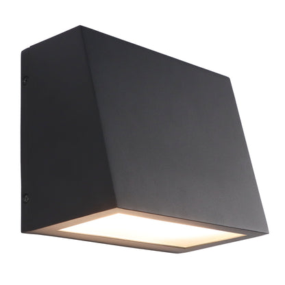 US Local Waterproof LED Outdoor Wall Light, Wall Lantern 15W 3000K, Matte Black Wall Mounted Lamp, Exterior Wall Sconce Light For Porches, Front Door, Entryways, Patio, Hallways