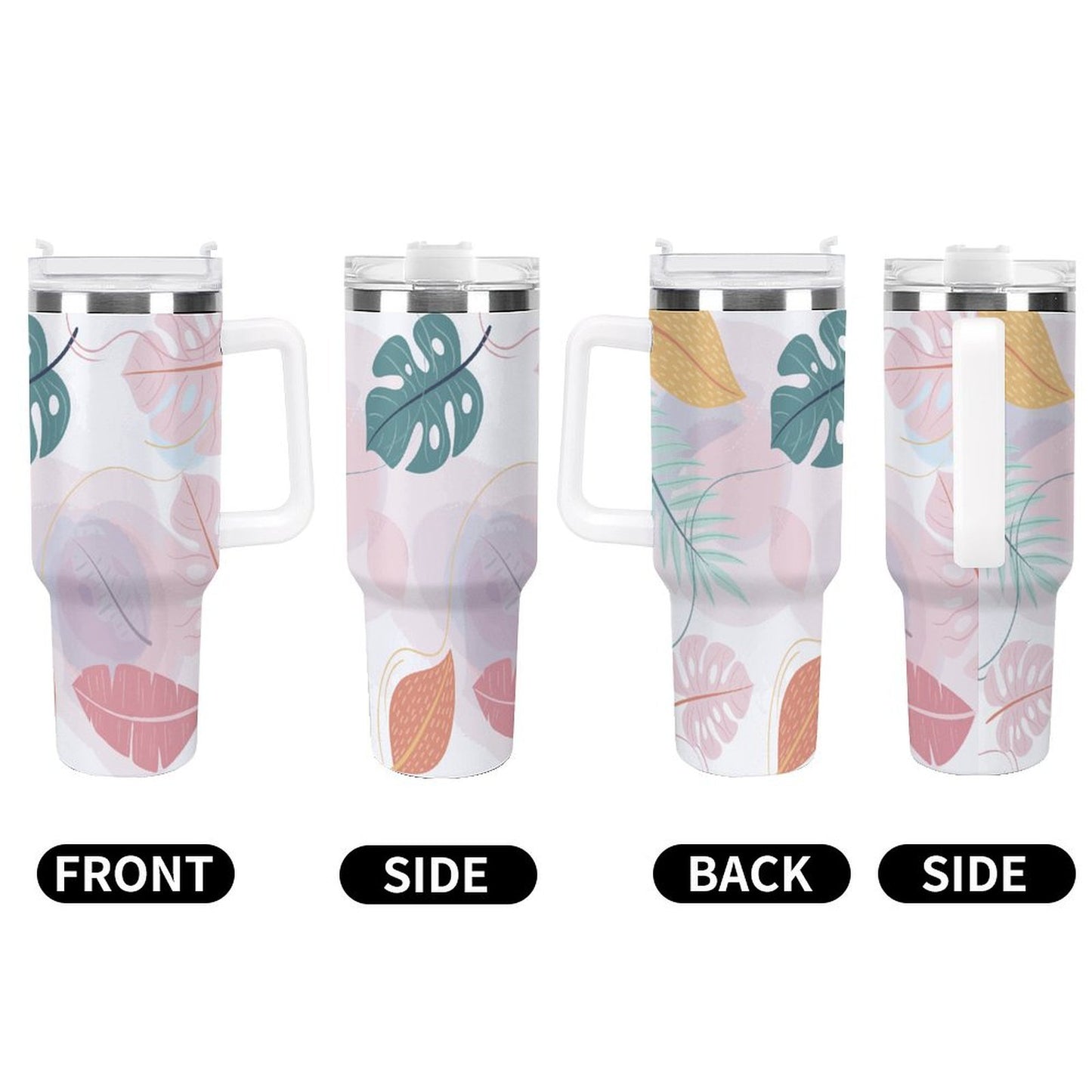 PHDT00054 POD US Local Tumbler 40 oz Large Capacity Car Cup Plants, Summer