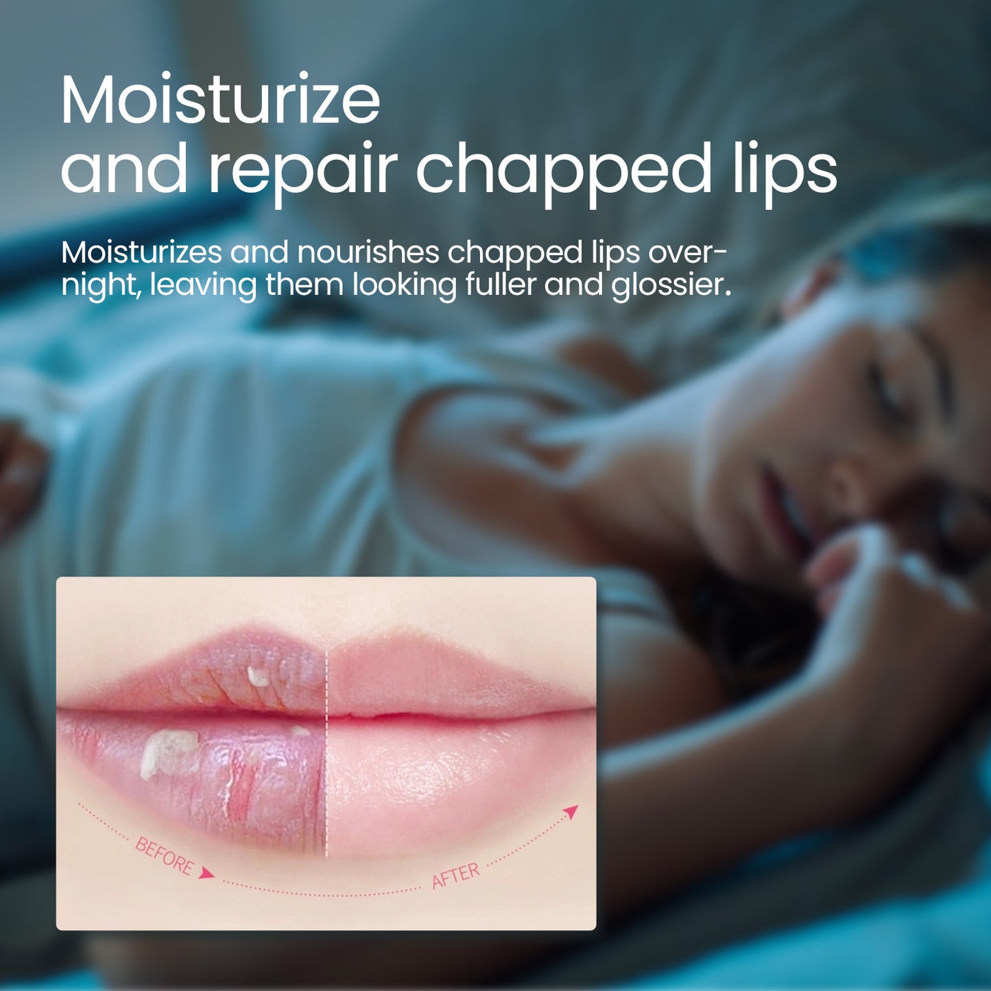 US Local EELHOE Lip Sleeping Mask Moisturizing Hydrating Gentle Exfoliating Dead Skin Plumping Full Smooth Lip Mask