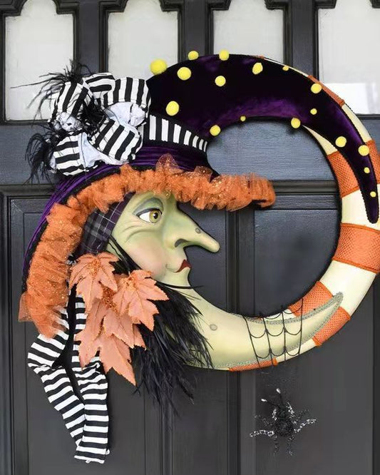 US Local Moon Maple Leaf Door And Window Pendant Garland