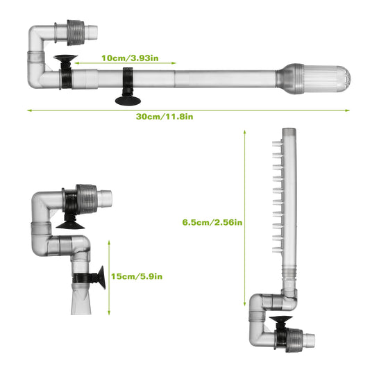 US Local 1Pc 3-Stage External Canister Filter For 28 Gallon Aquarium Fish Tank 105gph 6W Easy Installation Silent