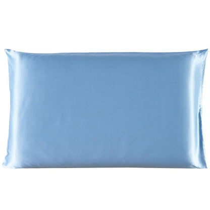 US Local Pillowcase Satin Solid Color Simulation Silk Single Pillowcase Ice Silk Pillowcase