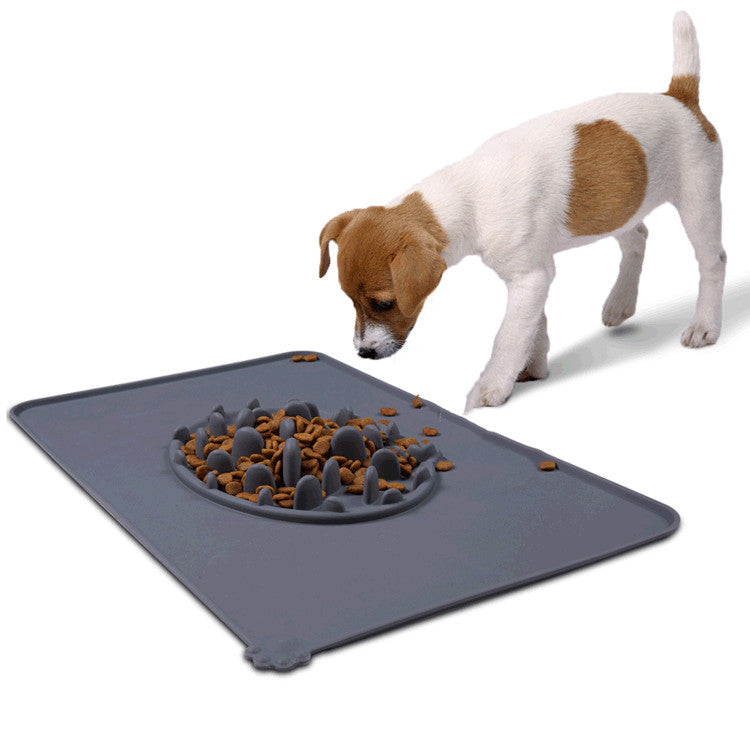 Pet cat dog Slow Food Bowl Placemat anti-choke