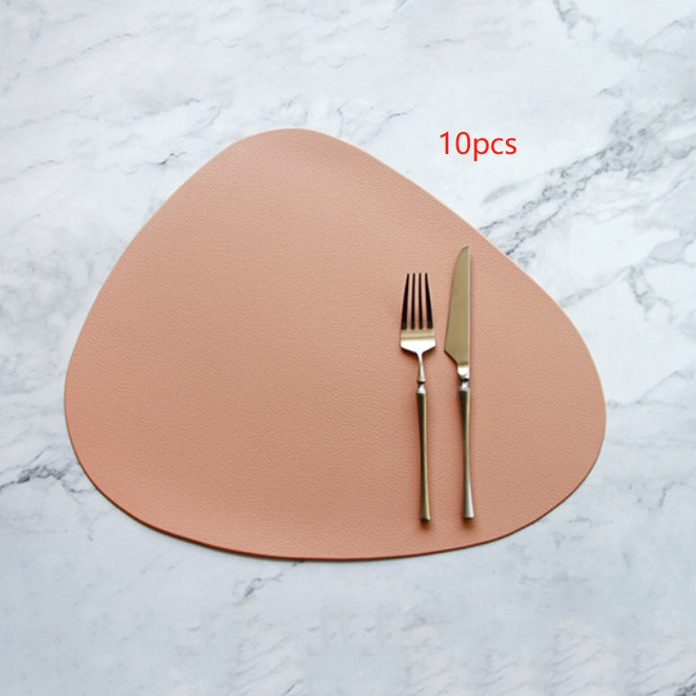 PU leather solid color placemat