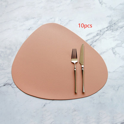 PU leather solid color placemat