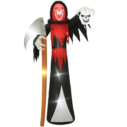 12 FT Halloween Inflatable Grim Reaper, Blow Up Garden Decor With Built-in Lights For Halloween Party Indoor, Outdoor
