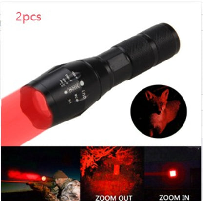 US Local Portable Mini Flashlight LED ZOOM Torch Hunting Zoomable Flashlight Torch Light