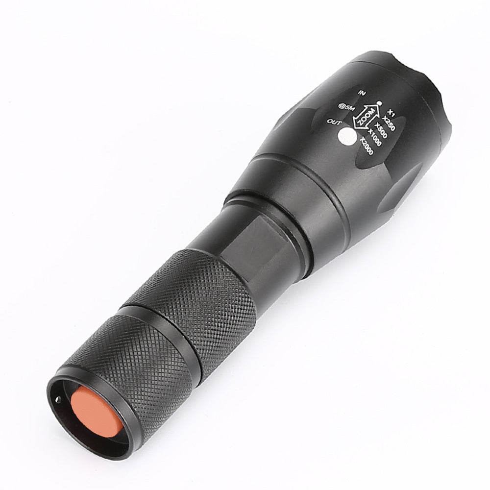 US Local Portable Mini Flashlight LED ZOOM Torch Hunting Zoomable Flashlight Torch Light