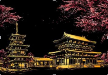 US Local Decorative painting scratch Scraping painting drawing paper world Sightseeing pictures decoration birthday gifts