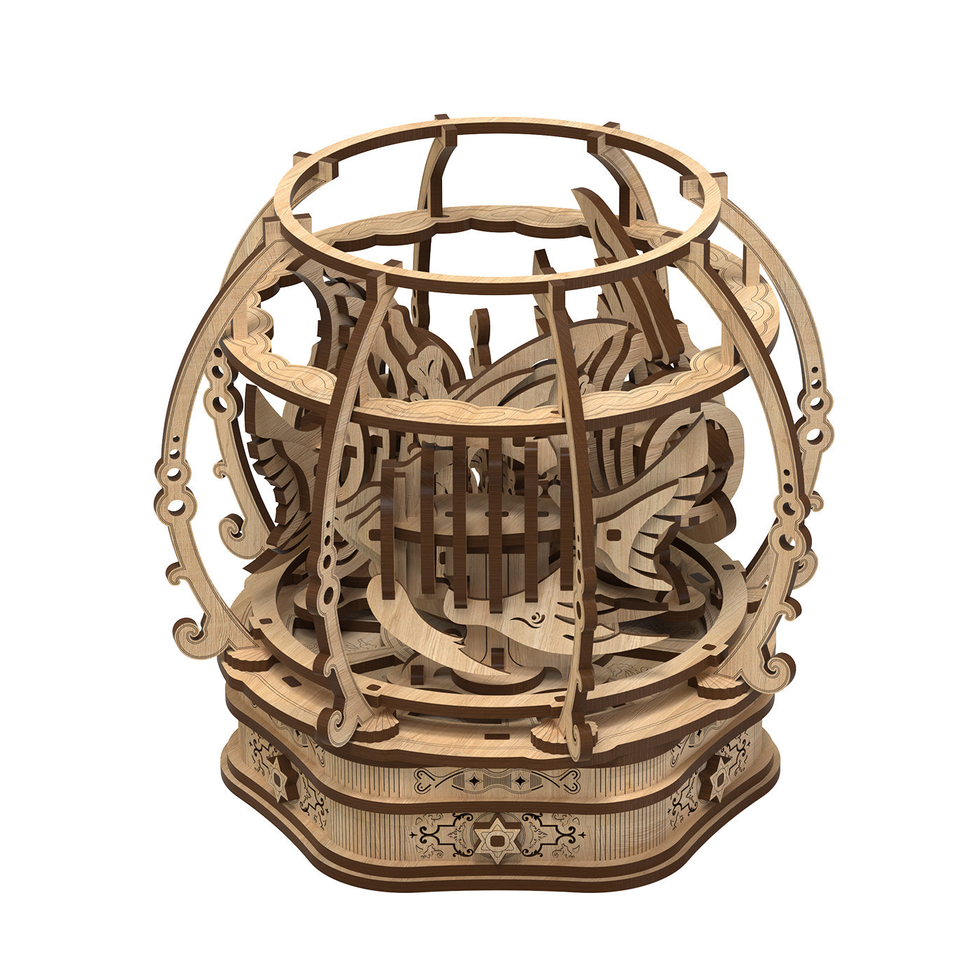 US Local Fashion Simple Oak Oasis Shape Puzzle Toys