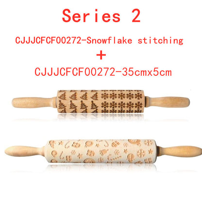 US Local Rolling Pin Christmas Embossing