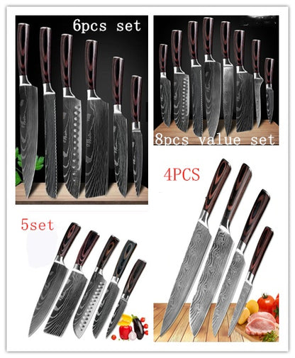 US Local Carpenter's Special Set 6-piece Set 8-piece Set Knife Chef Knife Kitchen Knife Cooking