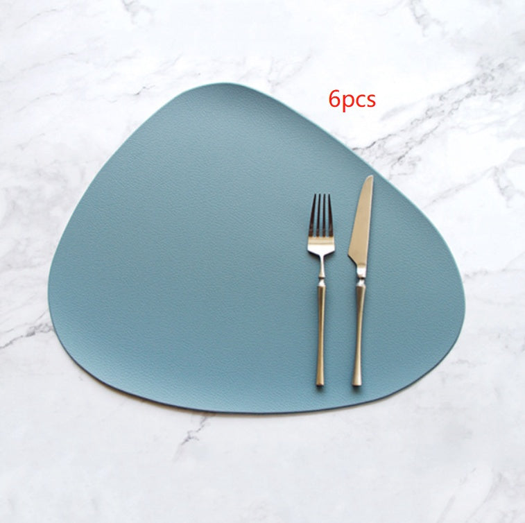 PU leather solid color placemat