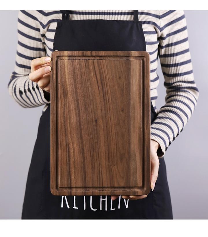 USA Local Black Walnut Wood Cutting Board Creative Whole Tray Fruit Chopping Cutting Board Wood Chopping Blocks For Kitchen