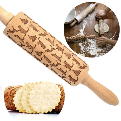 US Local Rolling Pin Christmas Embossing