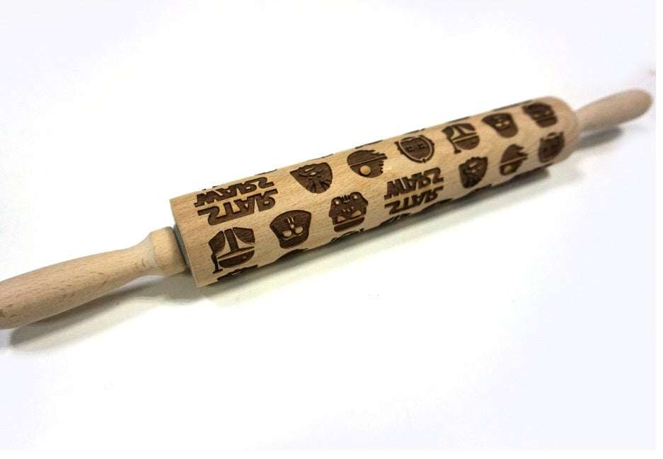 USA Local Rolling Pin Christmas Embossing