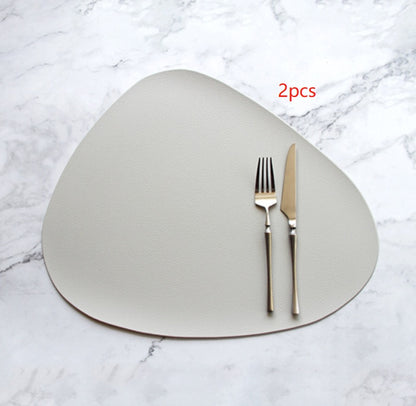 PU leather solid color placemat