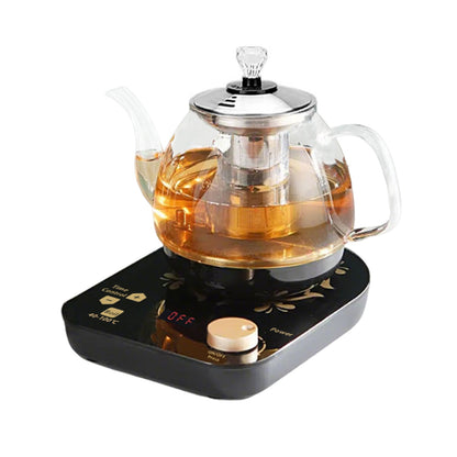 US Local Professional Multi-functional Glass Teapot  800ml Fast Heating Cooking And Brewing Integrated Electric Kettle With Stainless Steel Filter