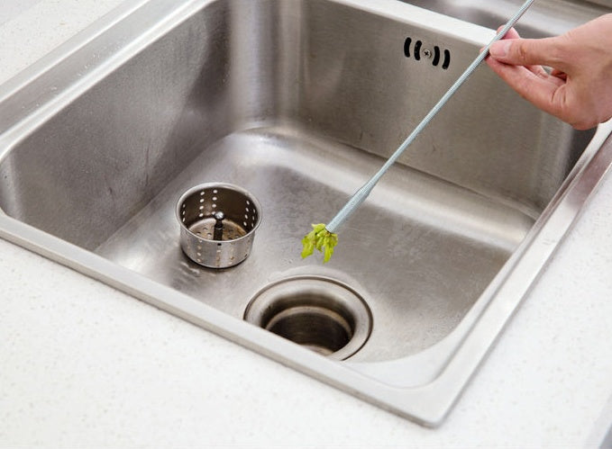USA Local 60CM Sewer Dredger Spring Pipe Dredging Tool Household Hair Cleaner Drain Clog Remover Cleaning Tools Household For Kitchen Sink Kitchen Gadgets