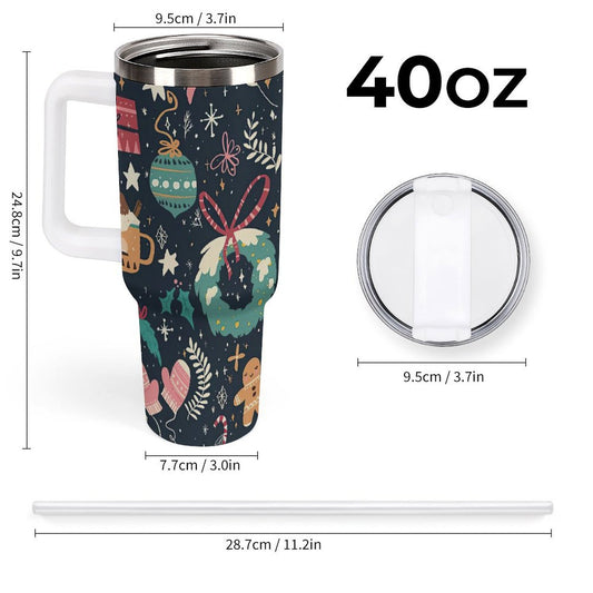 POD US Local Tumbler 40 oz Large Capacity Car Cup Christmas