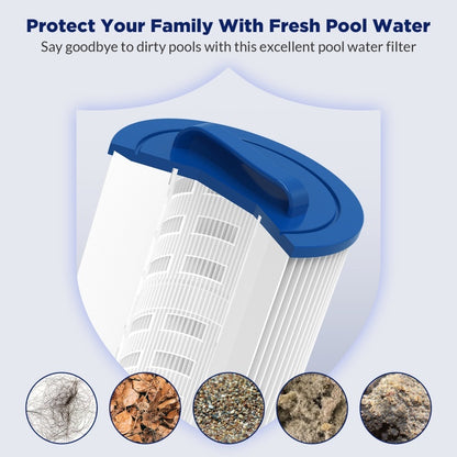 US Local 8 Pack PAS50SV-F2M Hot Tub Spa Filter Cartridge, Compatible With Unicel 6CH-502, Filbur FC-0311, Master Deluxe M60506, Magnum AR50, Baleen AK-90161, Excel Filters XLS-604 Artesian Spas Filter
