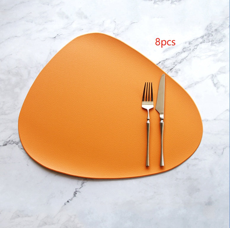 PU leather solid color placemat