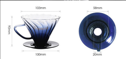 Heat Resistant Glass Hand Brew Coffee Filter Cup Sharing Pot