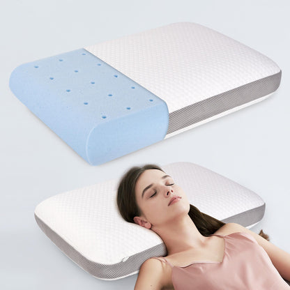 US Local Bread Pillow - Ultra-soft Memory Foam, Slow Rebound Fits The Cervical Spine, A Must-have For Side Sleeping Without Ear Pressure