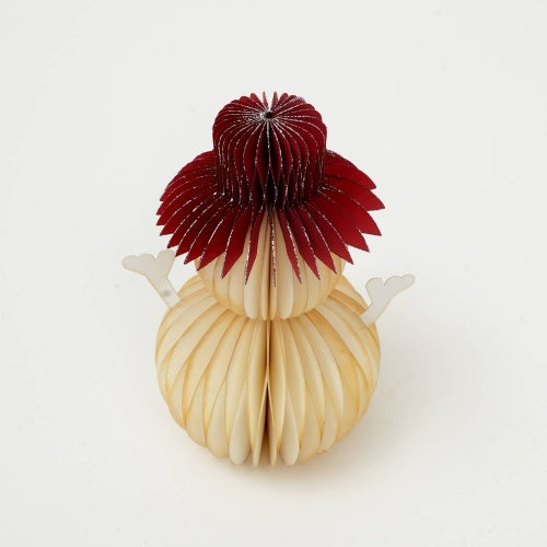 US Local Honeycomb Handmade Paper Snowman - Holiday Decor