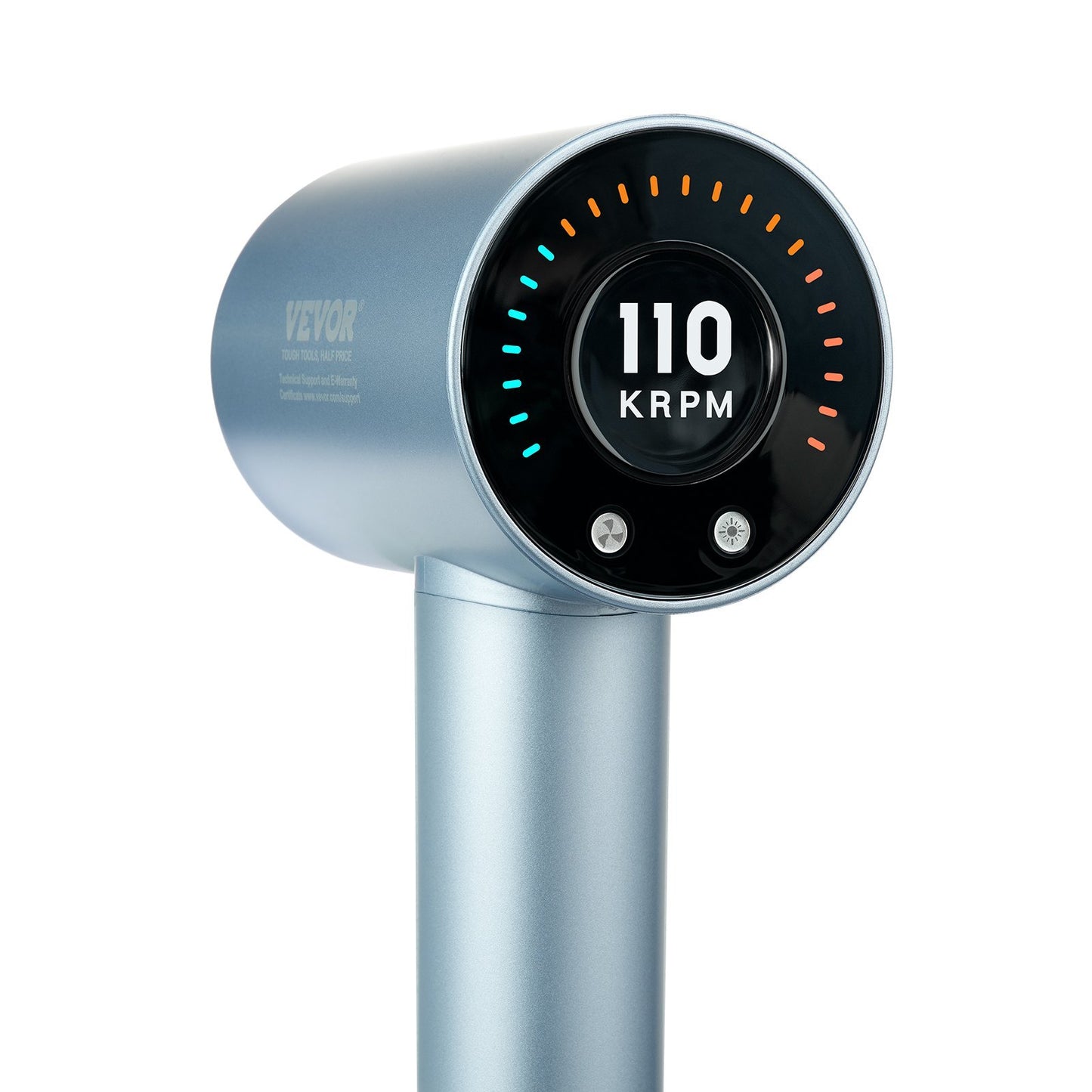 US Local VEVOR High-Speed Hair Dryer With 105,000RPM Brushless Motor, 200 Million Negative Ions Hair Blow Dryer, 4 Temps & 3 Speeds, LCD Display Thermo-Control Hairdryer With Diffuser & Nozzle For Home Travel