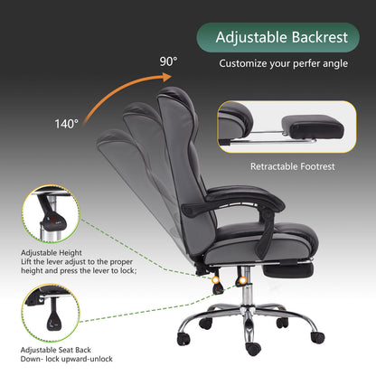 US Local Executive Chair With Headrest Thicker