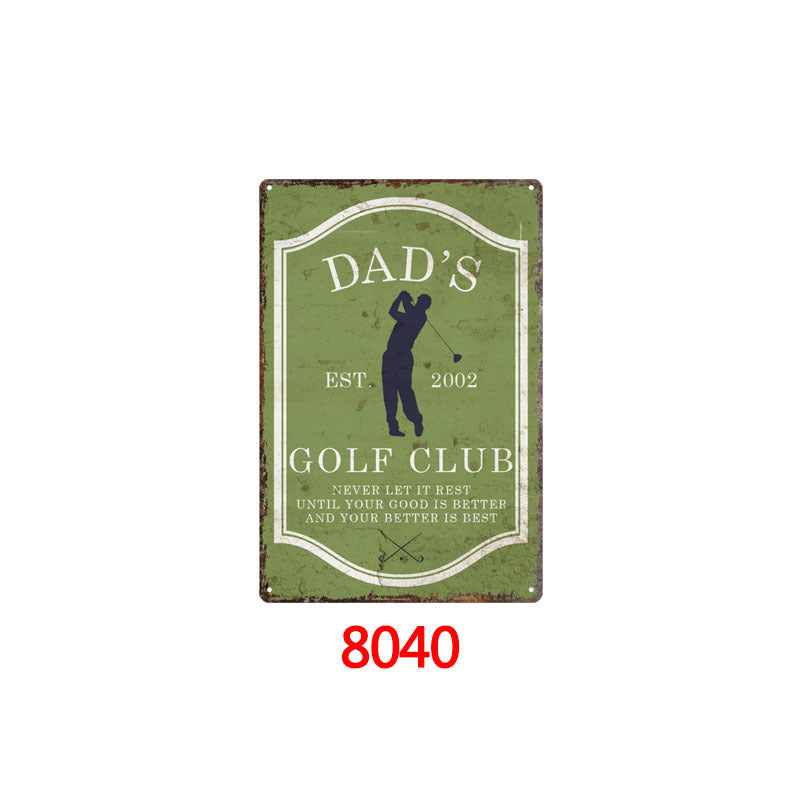 US Local Tin Painting Bar Clothing Store Home Wall Decoration