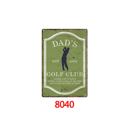 US Local Tin Painting Bar Clothing Store Home Wall Decoration