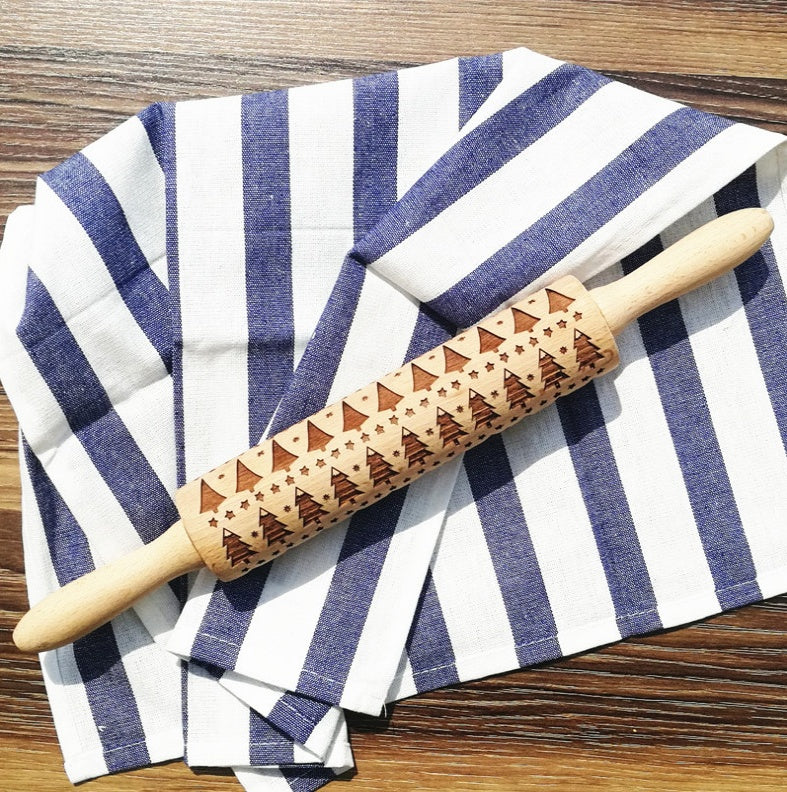 USA Local Rolling Pin Christmas Embossing
