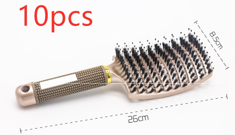 US Local Hairbrush Anti Klit Brushy Haarborstel Women Detangler Hair Brush Bristle Nylon Scalp Massage  Teaser Hair Brush Comb