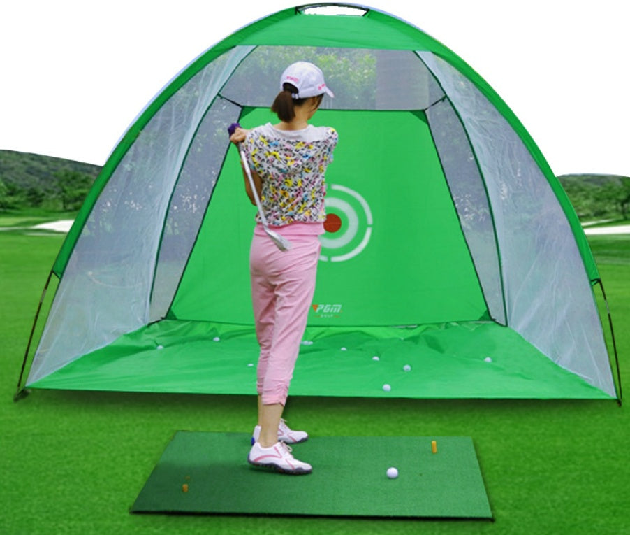 US Local Golf Practice Net Tent Golf Hitting Cage Garden Grassland Practice Tent Golf Training Equipment Mesh Outdoor