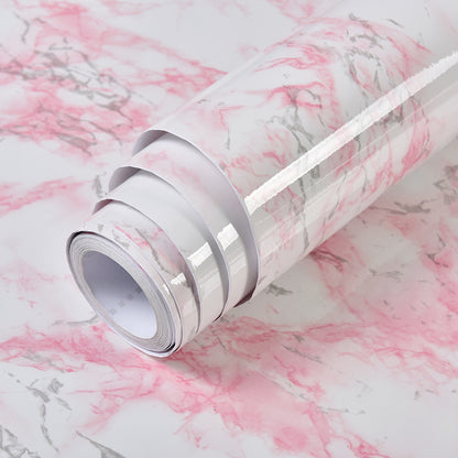 US Local Imitation Marble Pattern Waterproof And High Temperature Resistant Kitchen Furniture Renovation Wallpaper