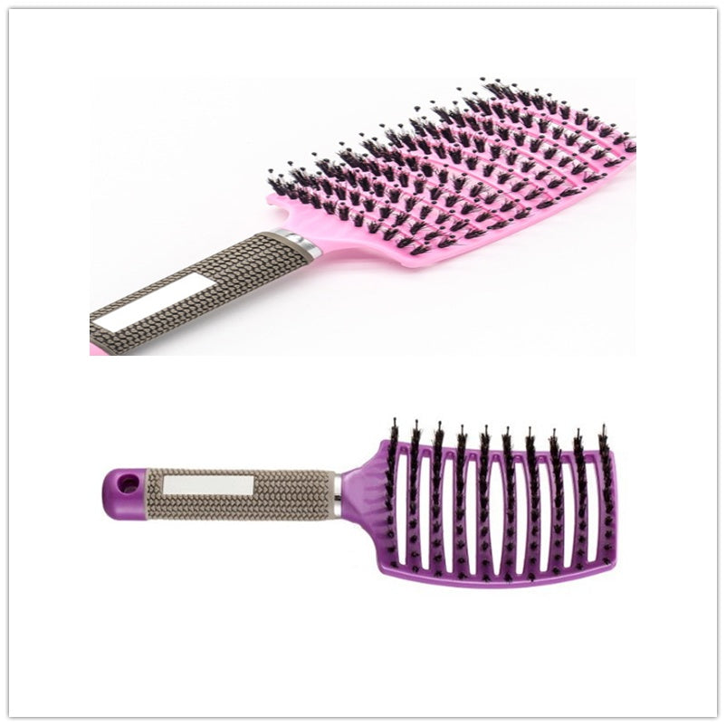 US Local Hairbrush Anti Klit Brushy Haarborstel Women Detangler Hair Brush Bristle Nylon Scalp Massage  Teaser Hair Brush Comb