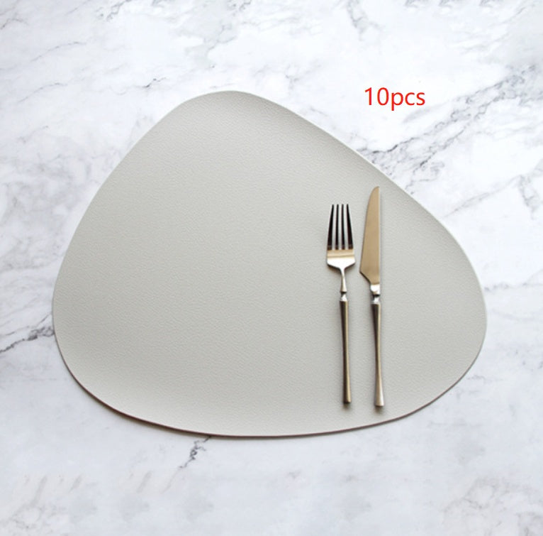 PU leather solid color placemat