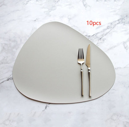 PU leather solid color placemat
