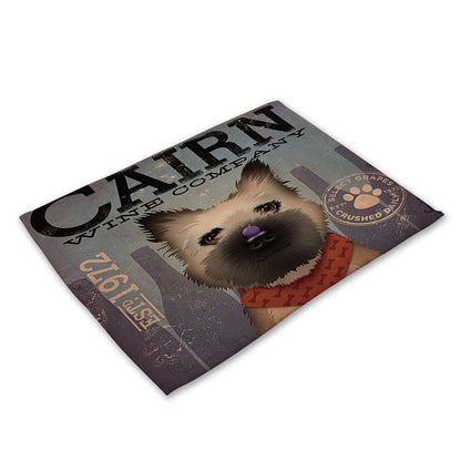 Nordic cartoon animal series placemat