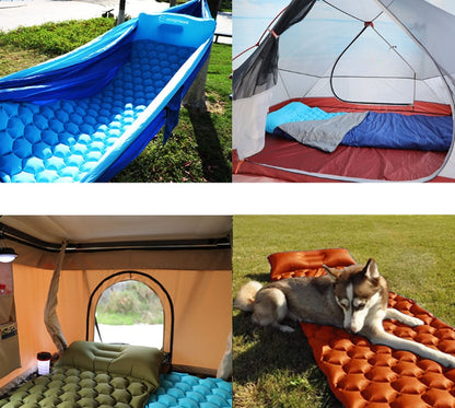 US Local Outdoor Camping Inflatable Honeycomb Mattress Tent Sleeping Mat