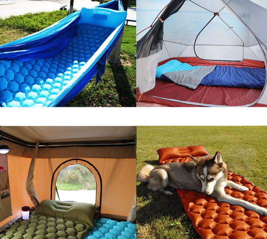 USA Local Outdoor Camping Inflatable Honeycomb Mattress Tent Sleeping Mat